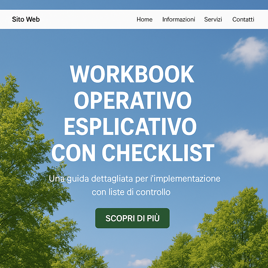 ISO 14001 – Workbook Operativo Esplicativo con Checklist – didattico