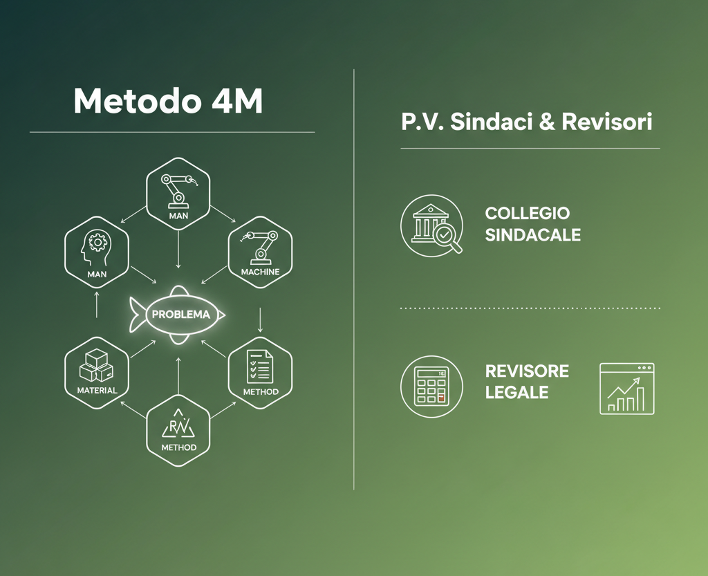 Il Metodo 4M non è (solo) per la produzione. Ecco perché Sindaci e Revisori Legali devono conoscerlo.